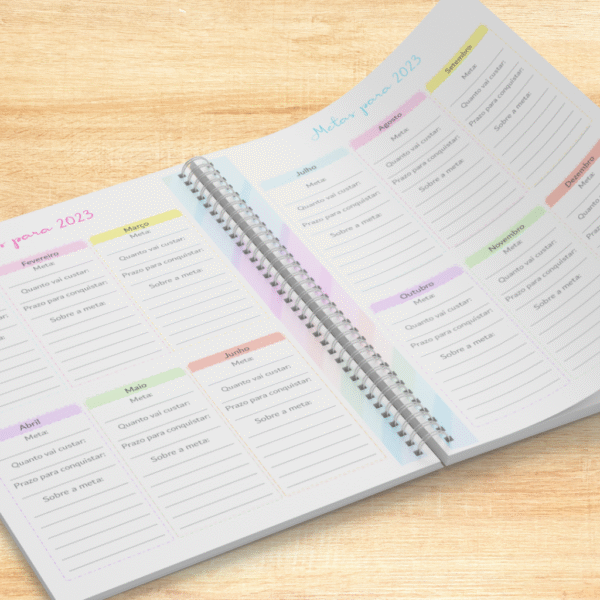 Planner Controle Financeiro 2023 + Capas - Imagem 4