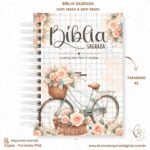 Kit Capas Bíblia + Devocional - Bicicleta Floral - Imagem 6