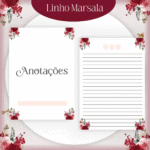 Combo Alfabeto Linho Marsala - Encadernação - Imagem 5