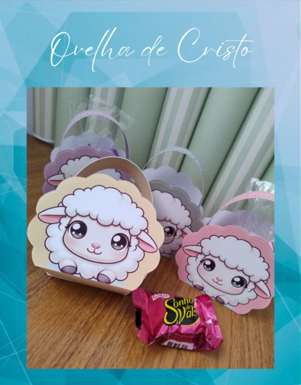Cestinha Ovelha de Cristo - Imagem 1