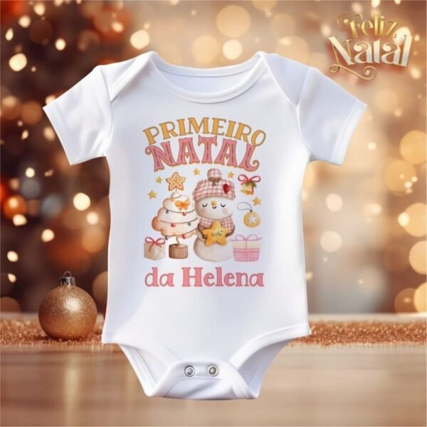 Pacote de Artes Body Infantil Personalizados - Natal V23 (Vintage) - Imagem 1