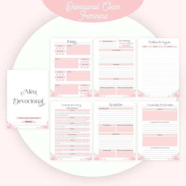 Combo Devocional Clean Feminino - Encadernação (Pamella) - Imagem 4
