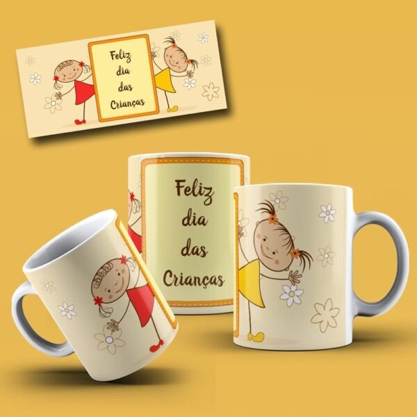Combo 30 Artes Canecas - Dia das Crianças - Imagem 18