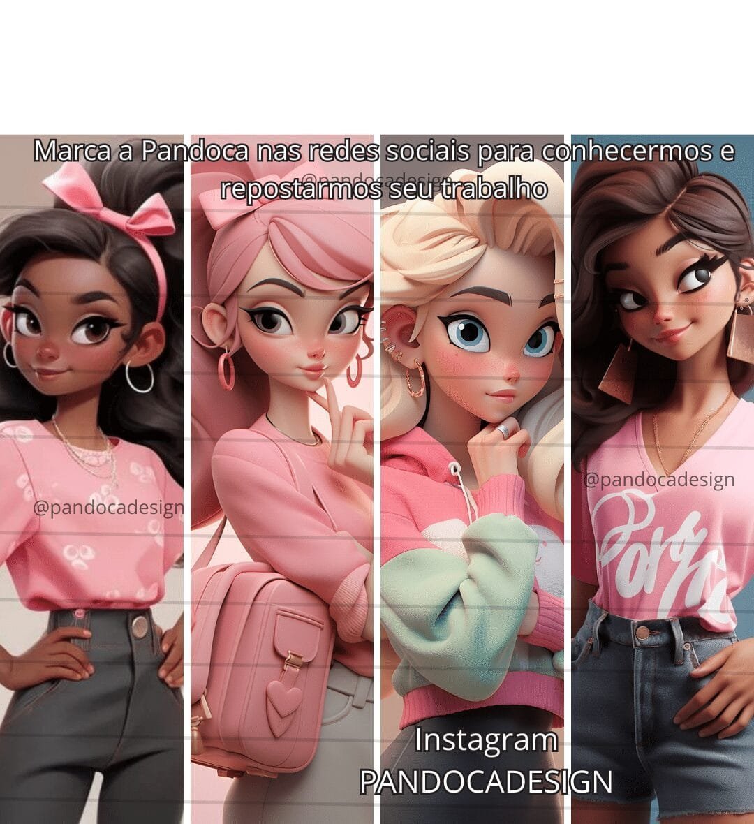 5-1-7.jpg Kit Digital Mascotes 3D Rosa - Imagem 4