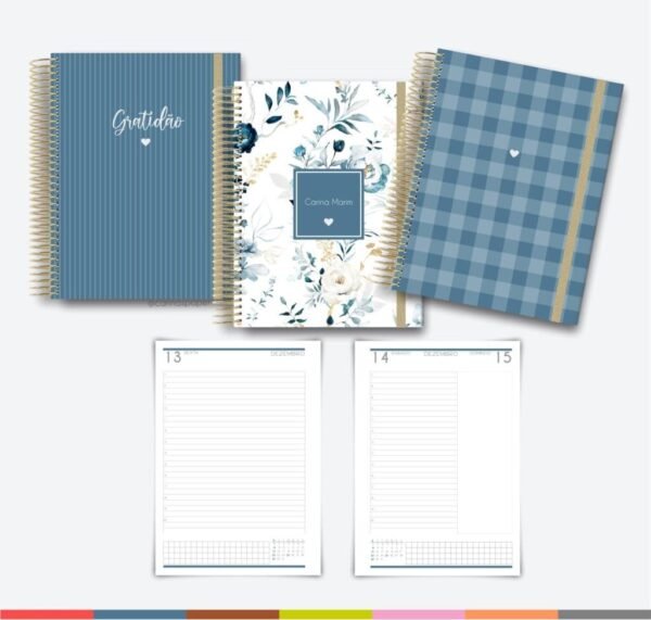COMBÃO Multicolor 7 Miolos de agenda datada 2024 + COMBO 20 Capas - Imagem 15