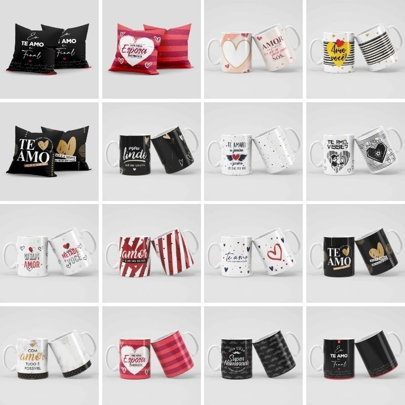 5-2 Coletiva Namorados - Canecas, Almofadas e Azulejo - Imagem 3