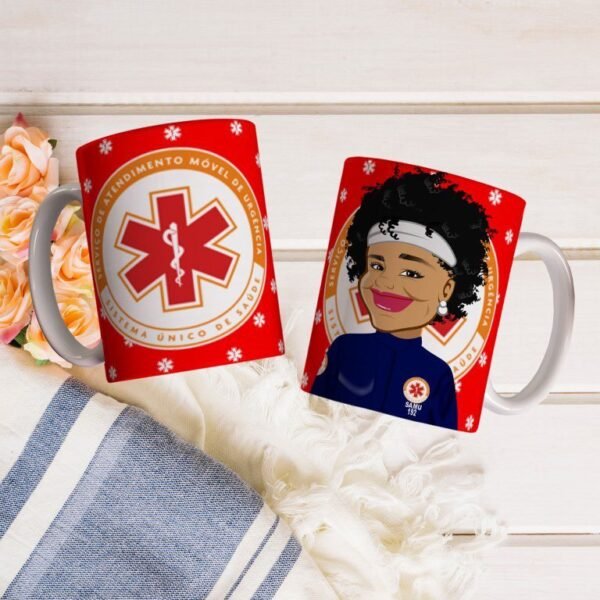 20 Estampas Canecas Socorristas do SAMU - Imagem 6