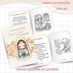COMBO Nossa Senhora de Lourdes Menina - Encadernação