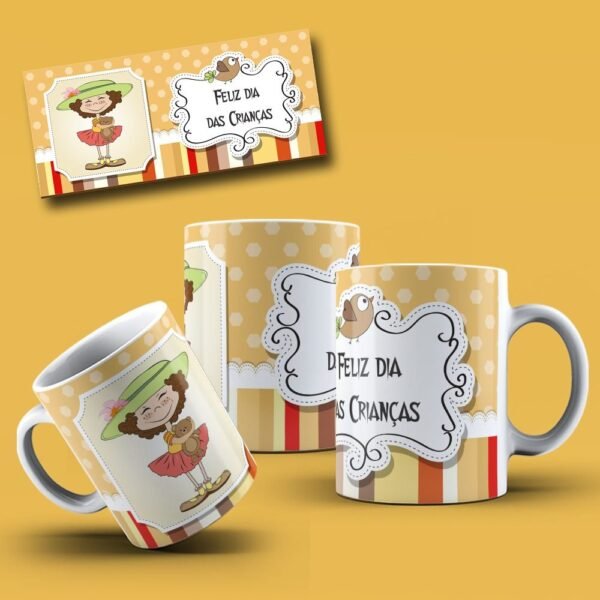Combo 30 Artes Canecas - Dia das Crianças - Imagem 21