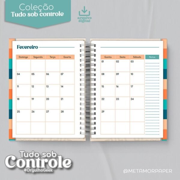Coleção Tudo Sob Controle Masculina - Encadernação - Imagem 3