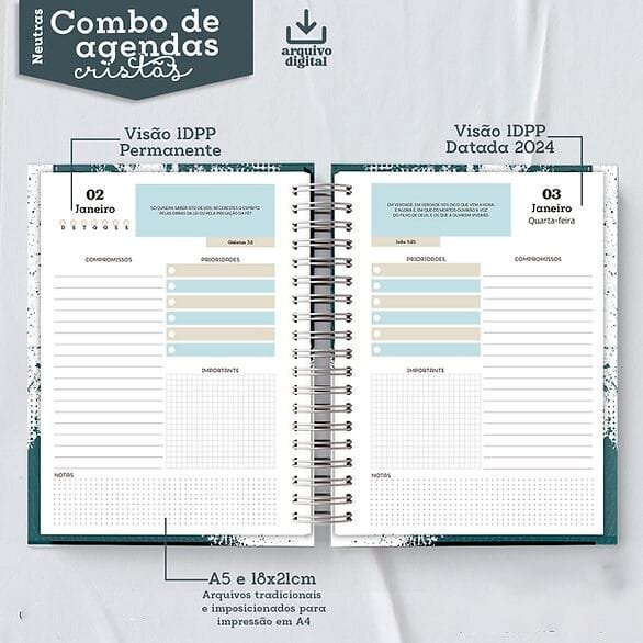5733c2_db95fc9549cc4e21a4320b3ca1bd93dfmv2.jpg Combo Agendas Neutras - Coleção Cristã - 1DPP | 2DPP | 3DPP | 4DPP - Imagem 4