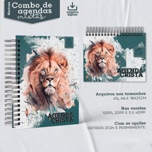 Combo Agendas Neutras - Coleção Cristã - 1DPP | 2DPP | 3DPP | 4DPP