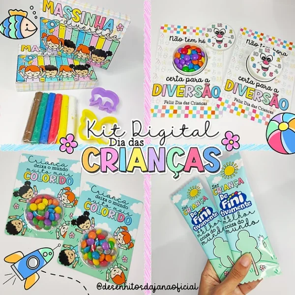Kit Dia das Crianças 2024 (Desenhintos da Jana) - Imagem 1