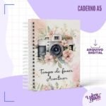 Caderno Pautado A5 Câmera Vintage (Luminous Paper)