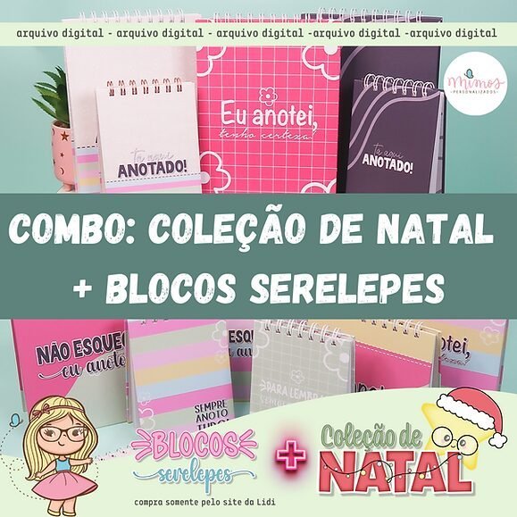 5bdf67_e6ca30e4c3a443de86f3c338a72efd30mv2-1.jpg COMBO - COL. DE NATAL 2023 + Blocos Serelepes (Mimos Personalizados) - Imagem 4