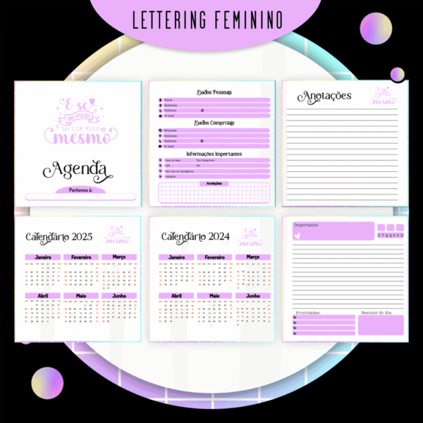 Combo Lettering Feminino - Encadernação - Imagem 6