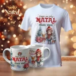 Pacotes de Artes Canecas | Camisetas Personalizadas - Natal V23 (Vintage) - Imagem 6