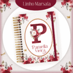 Combo Alfabeto Linho Marsala - Encadernação - Imagem 10