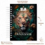 Capas Seja Forte e Corajosa Leão para Bíblias e Devocional - Imagem 6
