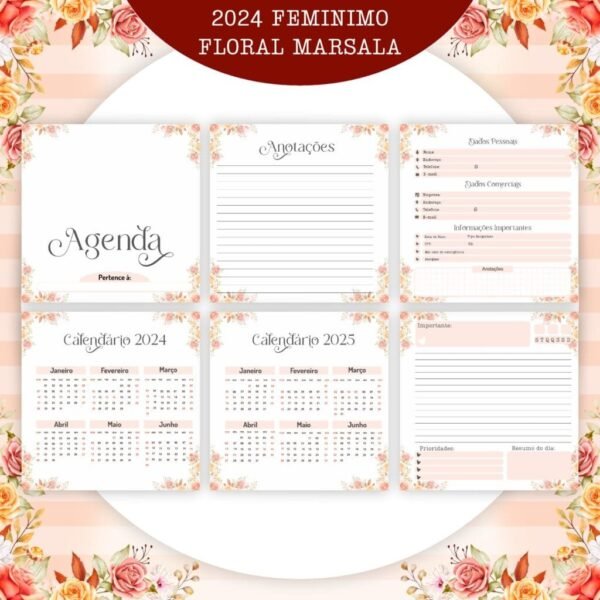 Combo Floral Feminina 2024 - Encadernação (Pamella) - Imagem 8