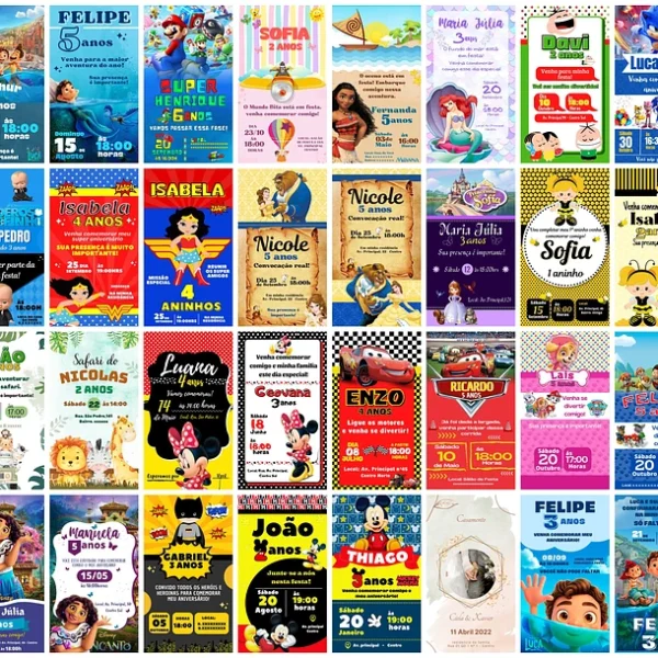 Pack Canva Convites Digitais - Templates Editáveis 415 Artes - Imagem 5