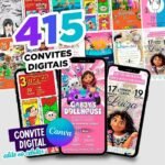Pack Canva Convites Digitais - Templates Editáveis 415 Artes
