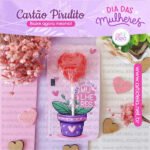 Cartão Pirulito Dia das Mulheres