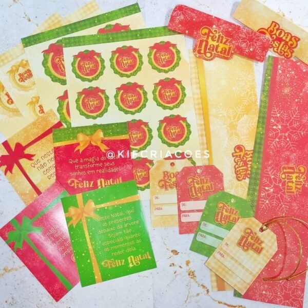 KIT 1 - Adesivos e Tag Natal (Kif) - Imagem 1