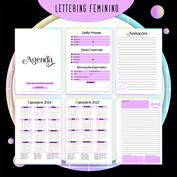 Combo Lettering Feminino - Encadernação - Imagem 7