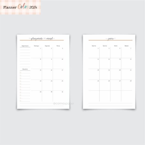 Planner Color 2024 + 5 capas (Carinas Paper) - Imagem 5
