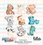 Mamãe Bicho - Bloquinhos + Ilustrações + Papéis - Imagem 13