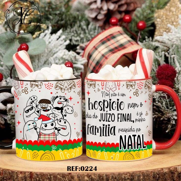 7-5 Estampas Canecas | Camisas - Natal Amizade Flork (Lidyane) - Imagem 2