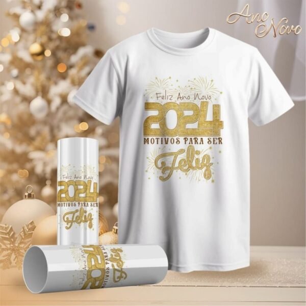 Pacote de Artes Camisetas | Long Drink - Ano Novo 2024 V23 (Vintage) - Imagem 4