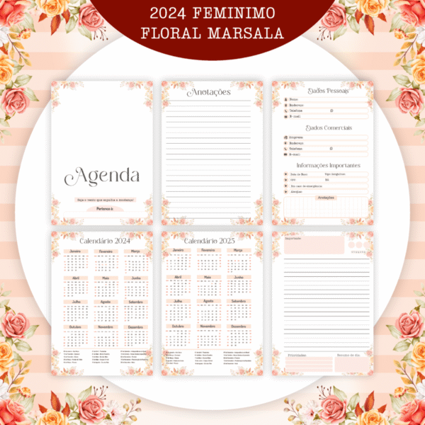 Combo Floral Feminina 2024 - Encadernação (Pamella) - Imagem 2