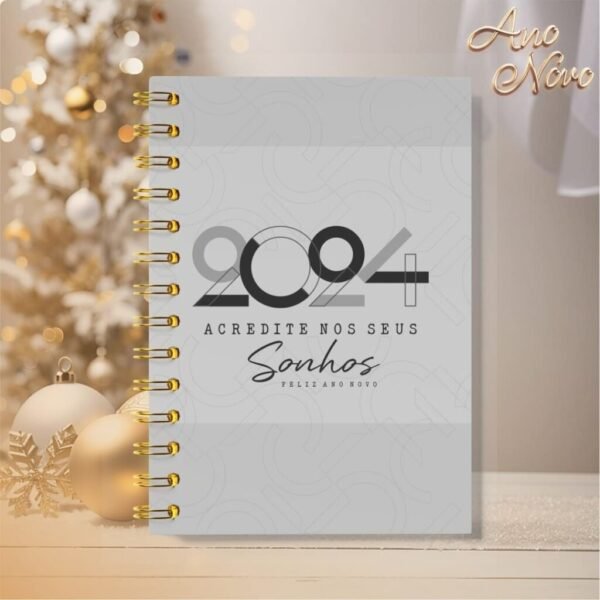 Pacote de Capas Agendas Personalizadas - Ano Novo 2024 V23 (Vintage) - Imagem 10