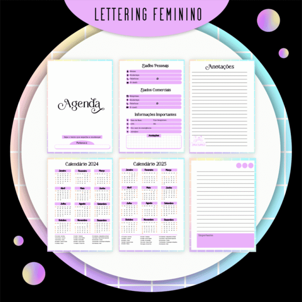 Combo Lettering Feminino - Encadernação - Imagem 8