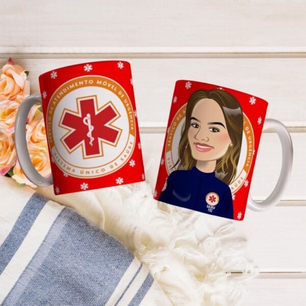 20 Estampas Canecas Socorristas do SAMU - Imagem 8