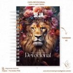 Capas Seja Forte e Corajosa Leão para Bíblias e Devocional - Imagem 8