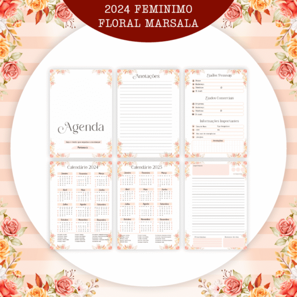 Combo Floral Feminina 2024 - Encadernação (Pamella) - Imagem 3