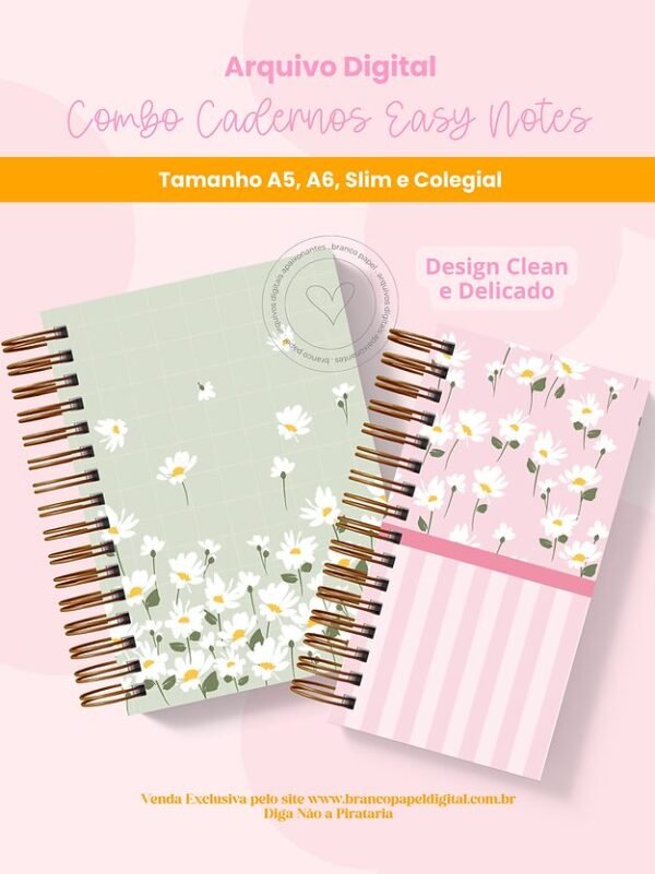 Combo Cadernos Easy Notes - Imagem 1