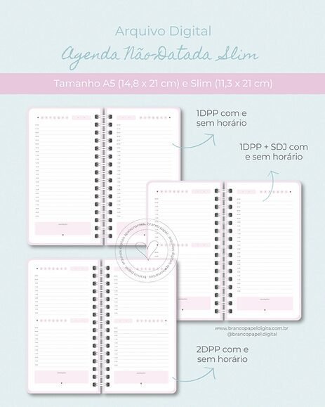 855f52_3996ea0b748444d586be3e323590401emv2-1.jpg Combo Planner e Agenda Não-Datado - A5 e Slim (Branco Papel) - Imagem 6