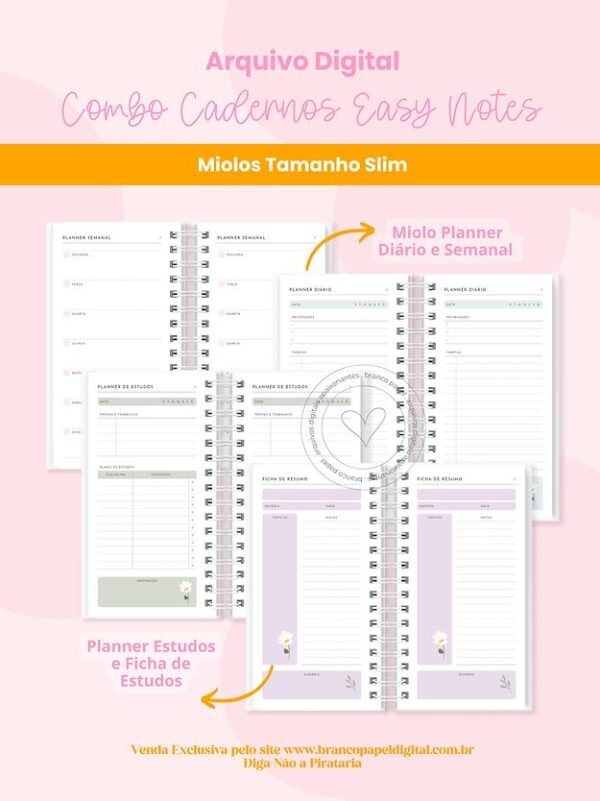 Combo Cadernos Easy Notes - Imagem 7