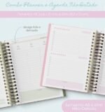 Combo Planner e Agenda Não-Datado - A5 e Slim (Branco Papel)