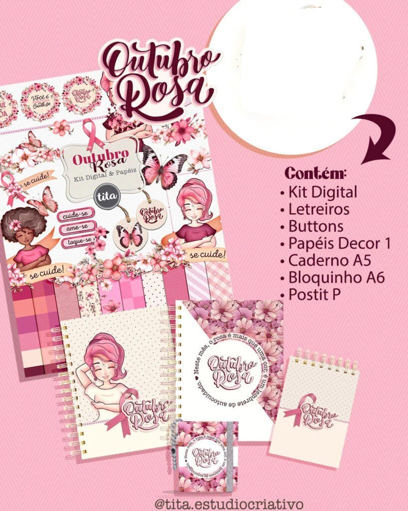 8A7852DE-4F5E-48B9-B522-A8D313372FA6-scaled-1.jpg Outubro Rosa - Ilustrações + Encadernação - Imagem 1