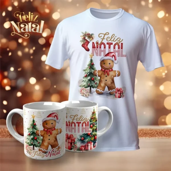 Pacotes de Artes Canecas | Camisetas Personalizadas - Natal V23 (Vintage) - Imagem 9