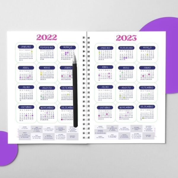 Kit Agendas Vsco Girl (A5 Datada 2022) - Imagem 8