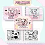 Pandinhas - Livro de Colorir (Pamella Vieira)