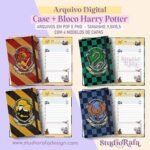 Kit Case + Bloco Harry Potter - Arquivo Digital (Studio Rafa)