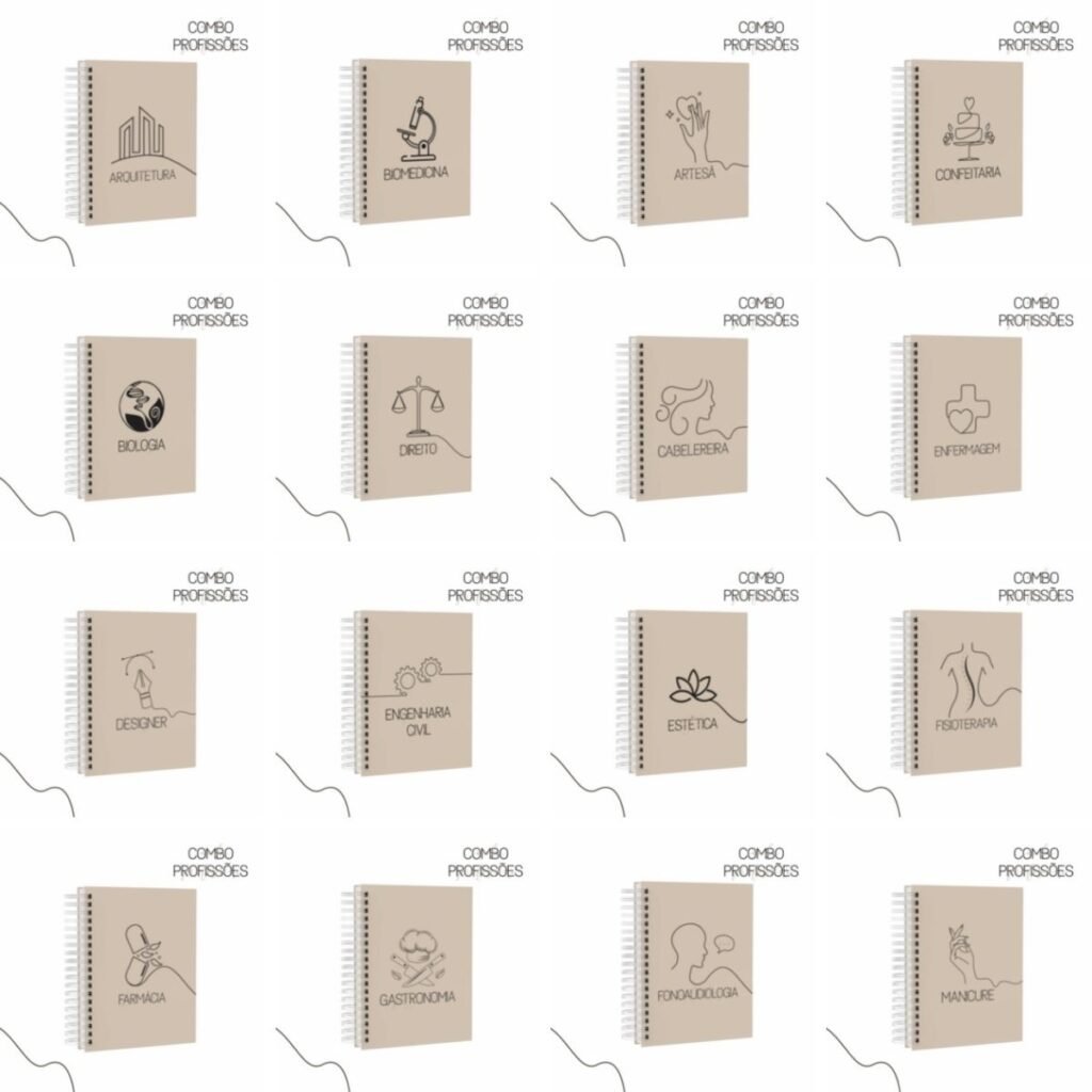 ANUNCIOS-SITE-5 Combo Profissões Agendas e Planners - Imagem 1
