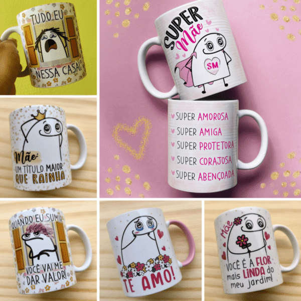 Combo Flork Mães - Estampas p/Canecas - Imagem 1